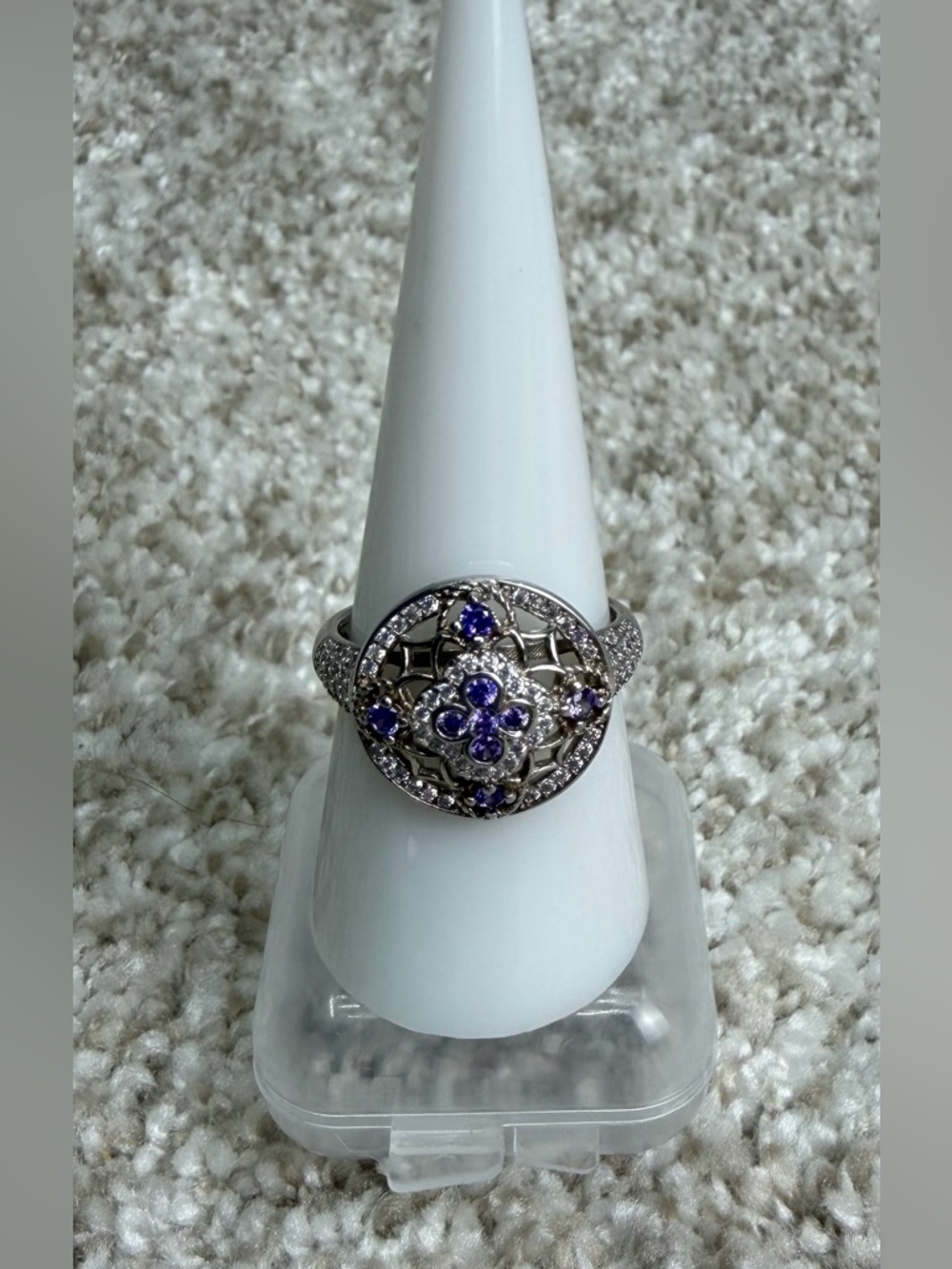 Bomb Party BP RBP2591 The Delphine Ring .925 Solid Sterling Sliver Ring Size 8